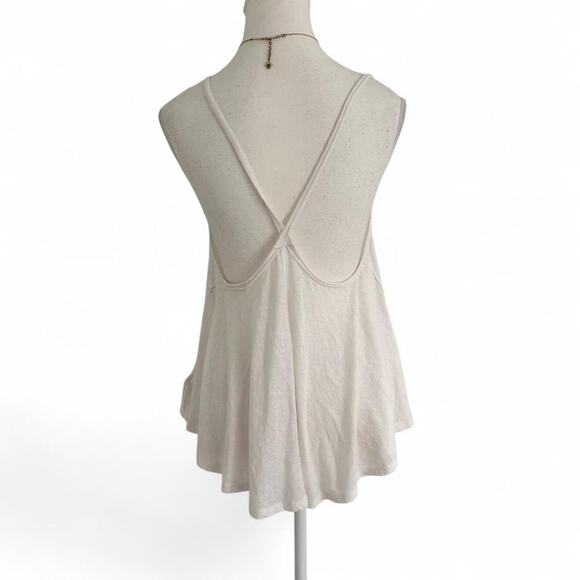 We The Free Free People White Casual Tank Top With Open Back Size XS - Picture 2 of 4